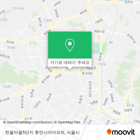 한울마을5단지 휴먼시아아파트 지도