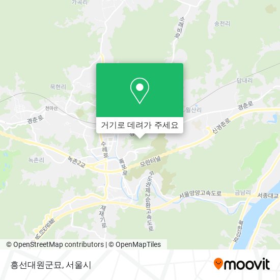 흥선대원군묘 지도