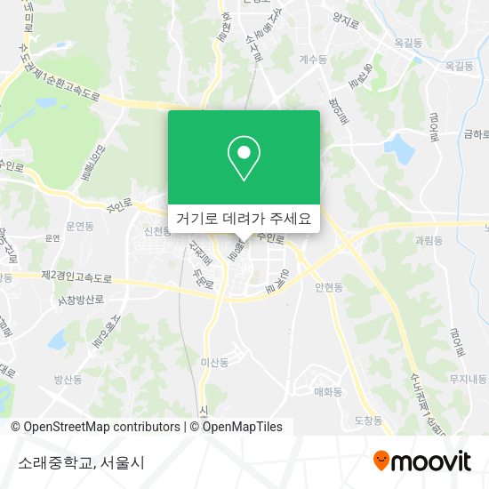 소래중학교 지도