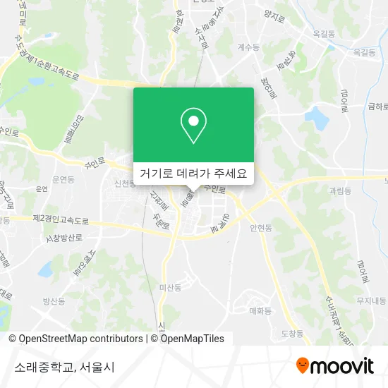 소래중학교 지도