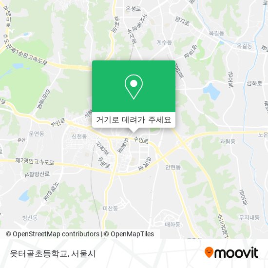 웃터골초등학교 지도