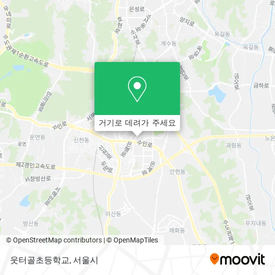 웃터골초등학교 지도