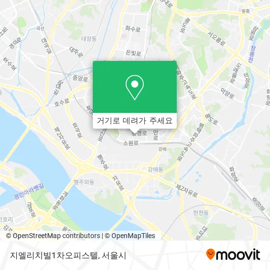지엘리치빌1차오피스텔 지도