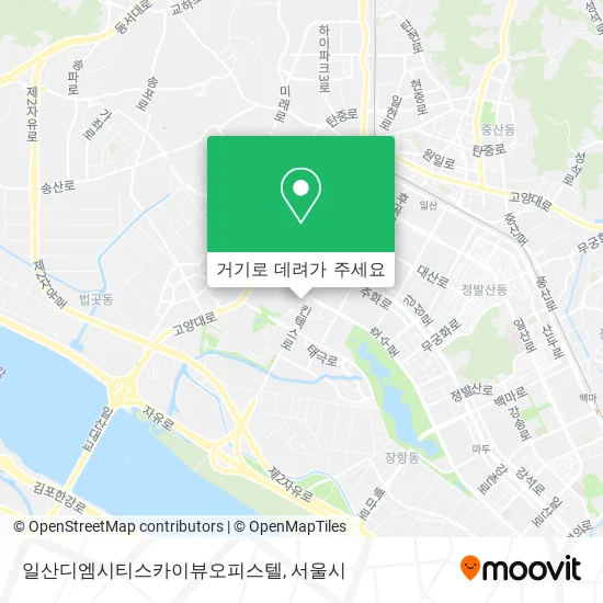일산디엠시티스카이뷰오피스텔 지도