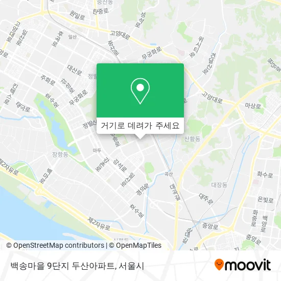 백송마을 9단지 두산아파트 지도