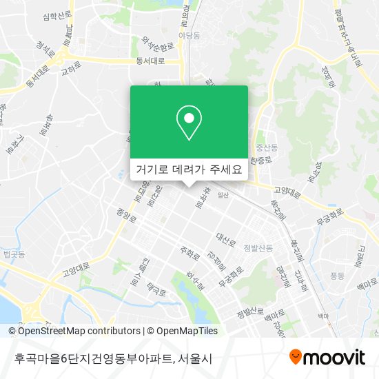 후곡마을6단지건영동부아파트 지도