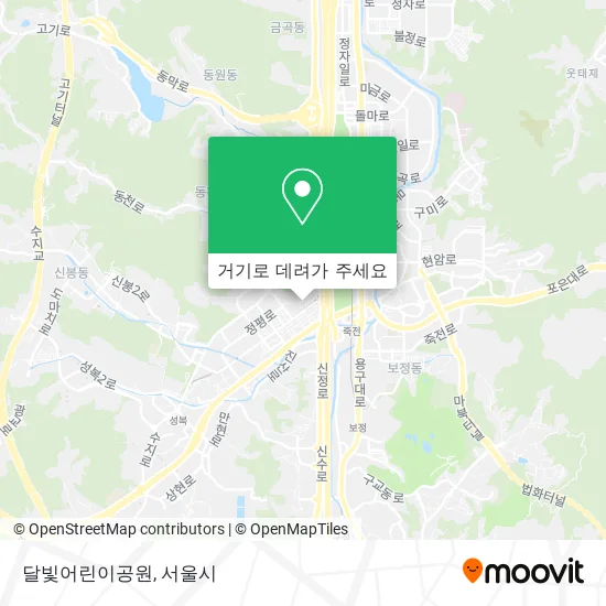 달빛어린이공원 지도