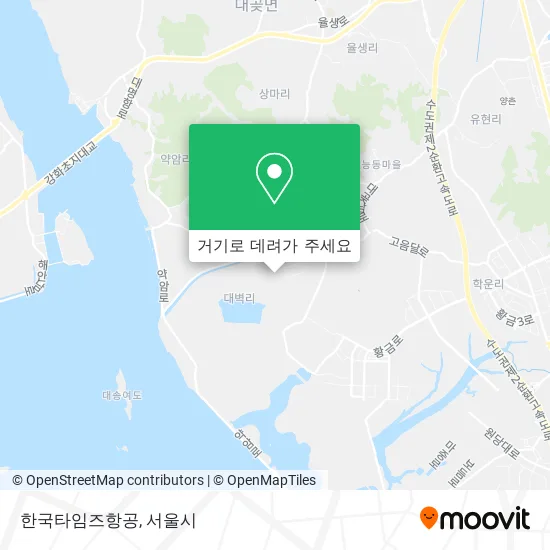 한국타임즈항공 지도