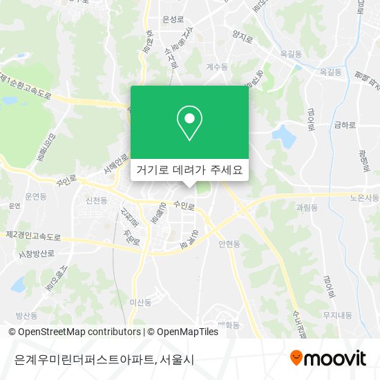 은계우미린더퍼스트아파트 지도