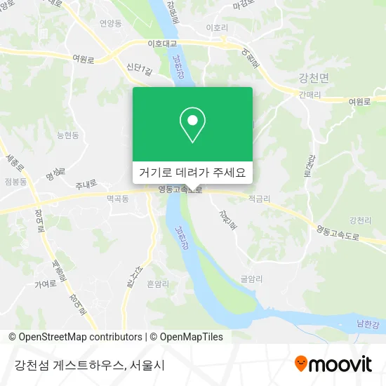강천섬 게스트하우스 지도