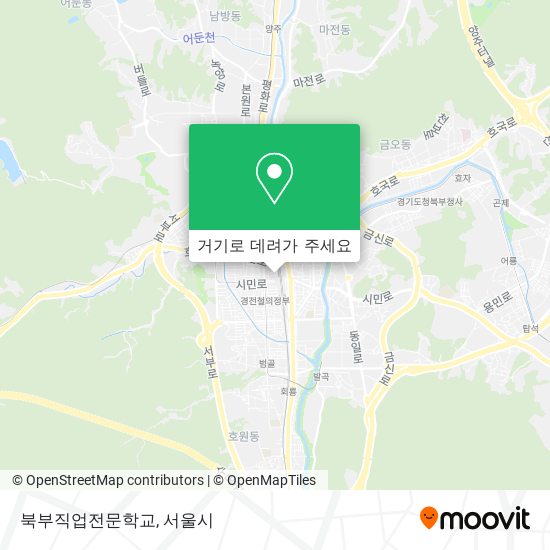 북부직업전문학교 지도