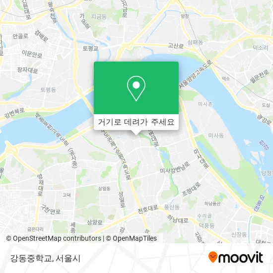 강동중학교 지도