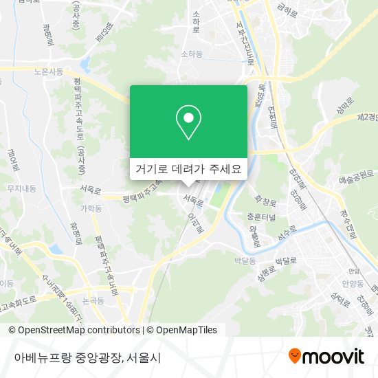 아베뉴프랑 중앙광장 지도