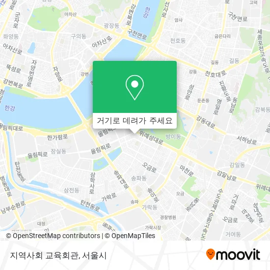 지역사회 교육회관 지도