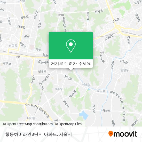 항동하버라인8단지 아파트 지도