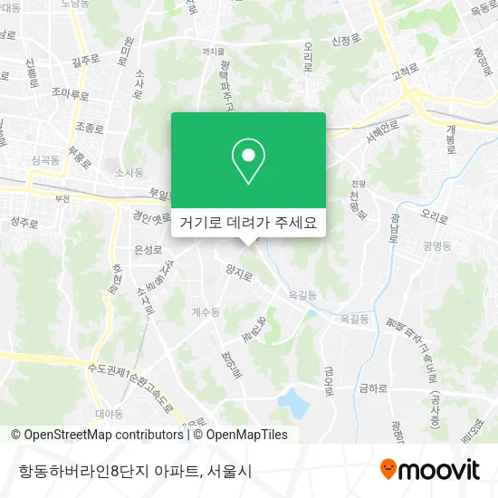항동하버라인8단지 아파트 지도
