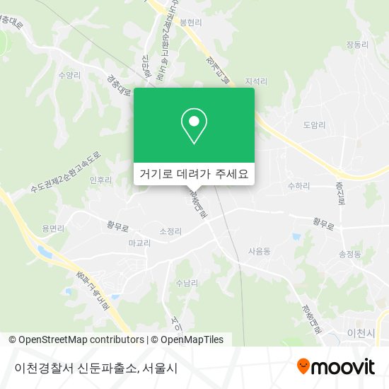 이천경찰서 신둔파출소 지도