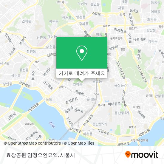 효창공원 임정요인묘역 지도