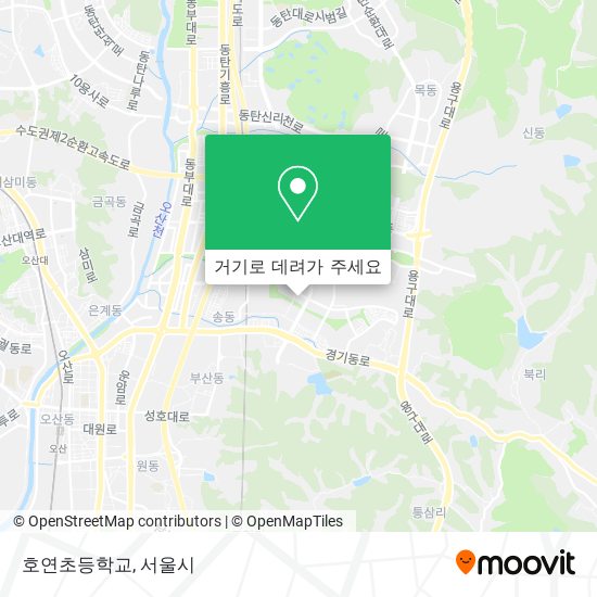 호연초등학교 지도