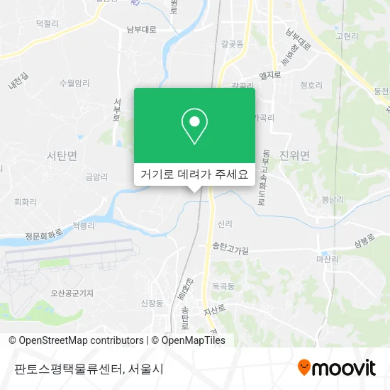 판토스평택물류센터 지도