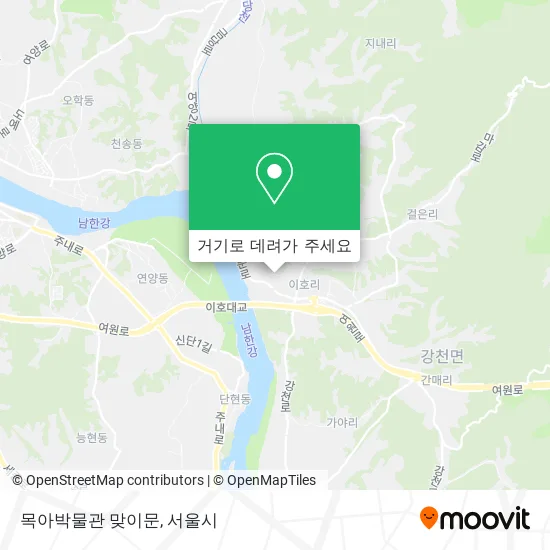 목아박물관 맞이문 지도
