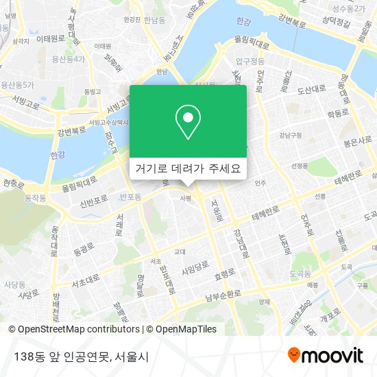 138동 앞 인공연못 지도