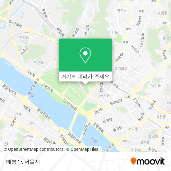 매봉산 지도