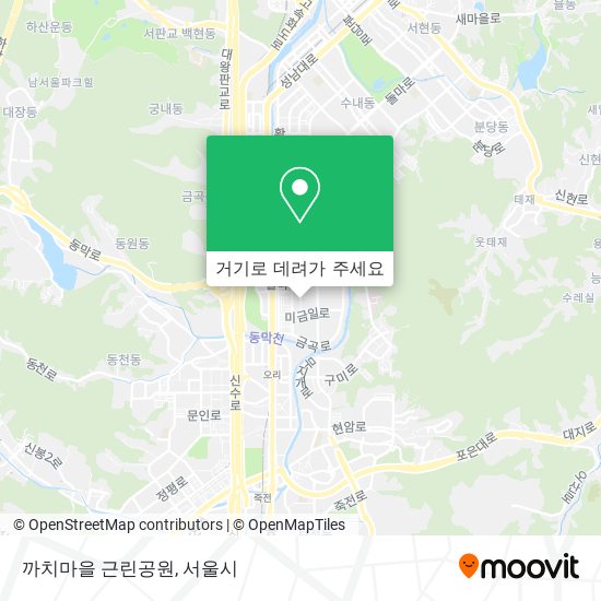 까치마을 근린공원 지도