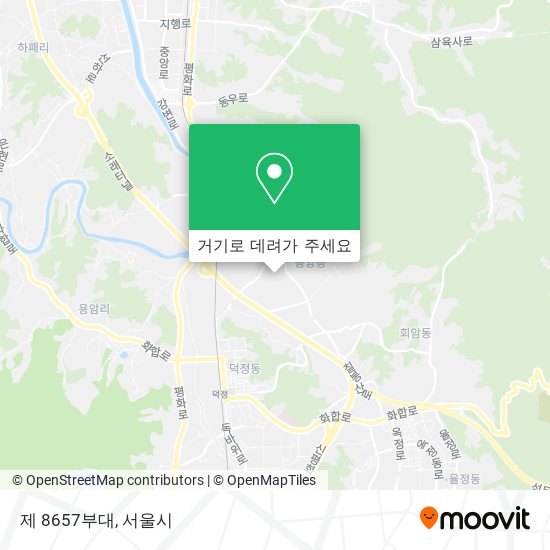 제 8657부대 지도