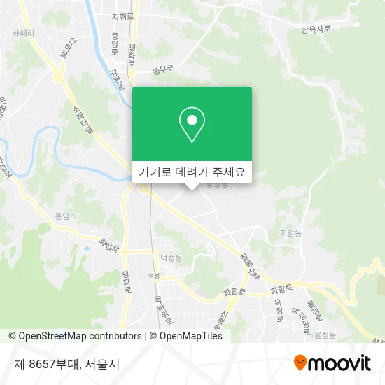 제 8657부대 지도