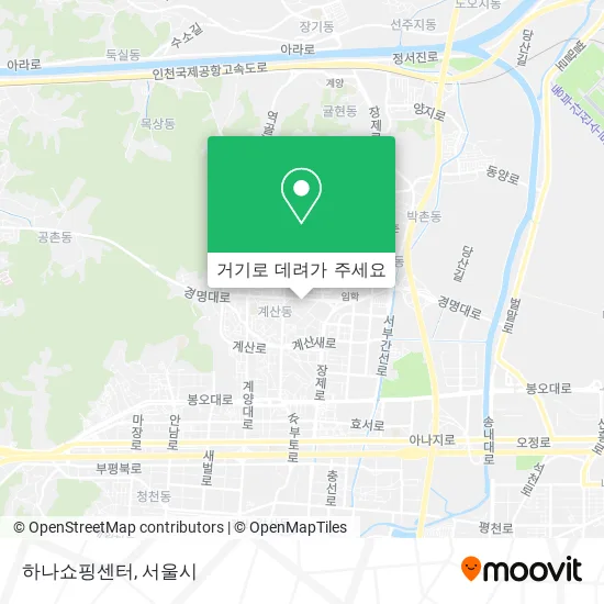 하나쇼핑센터 지도