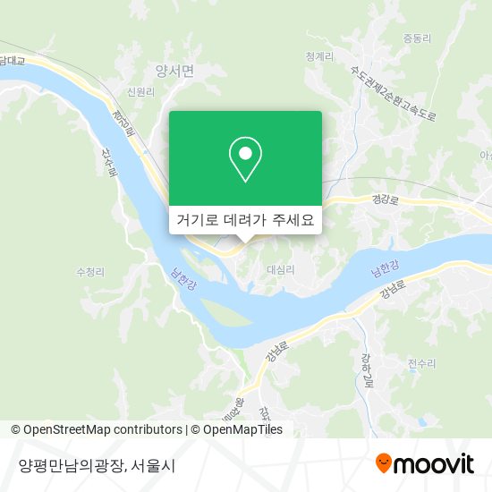 양평만남의광장 지도