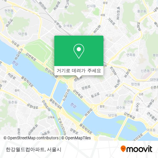 한강월드컵아파트 지도