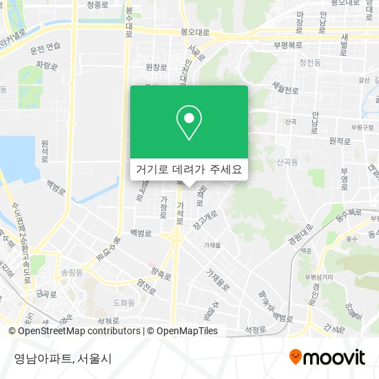 영남아파트 지도