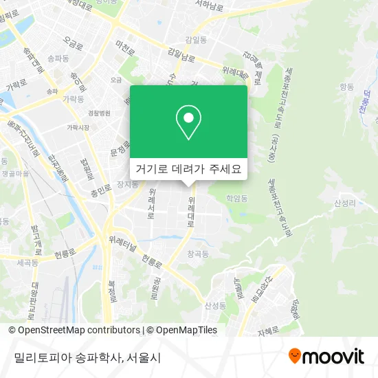 밀리토피아 송파학사 지도