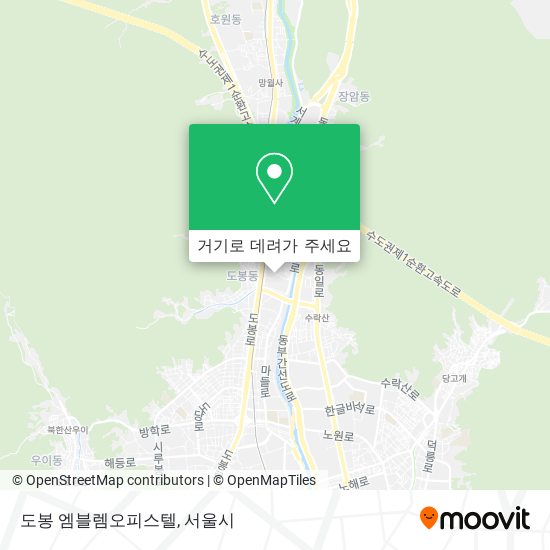 도봉 엠블렘오피스텔 지도
