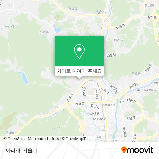 아리재 지도