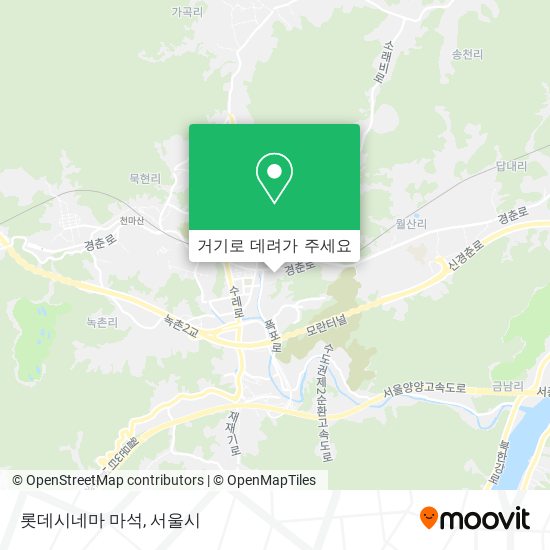 롯데시네마 마석 지도