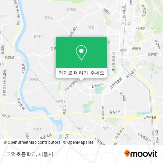 고덕초등학교 지도