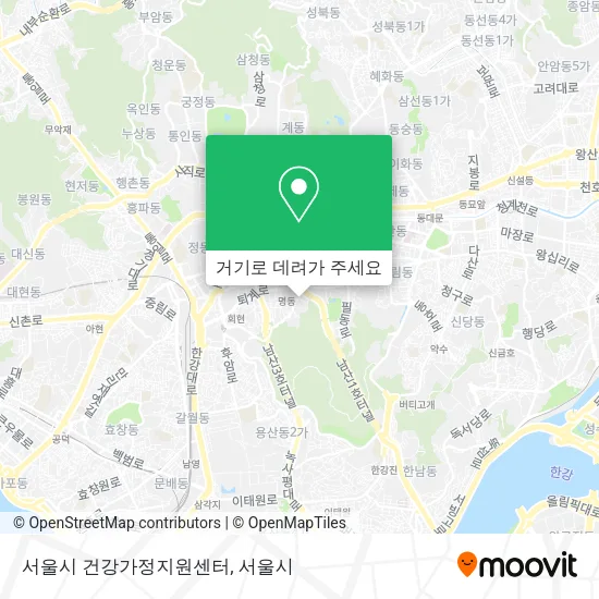 서울시 건강가정지원센터 지도