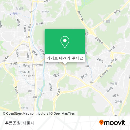 추동공원 지도