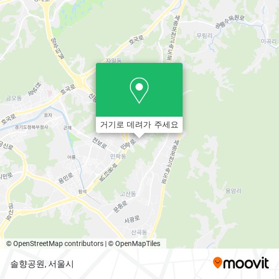 솔향공원 지도