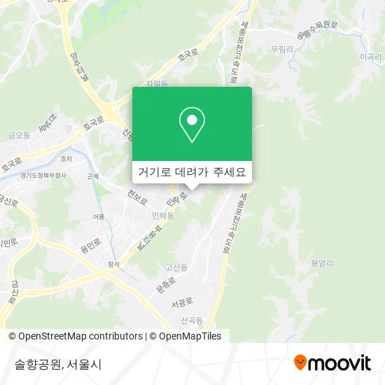 솔향공원 지도