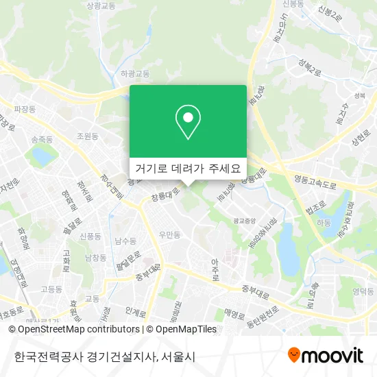 한국전력공사 경기건설지사 지도