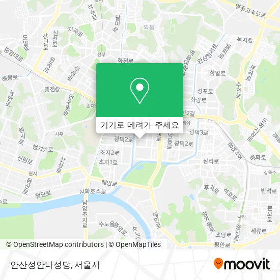 안산성안나성당 지도