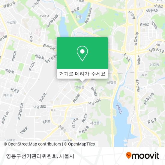 영통구선거관리위원회 지도