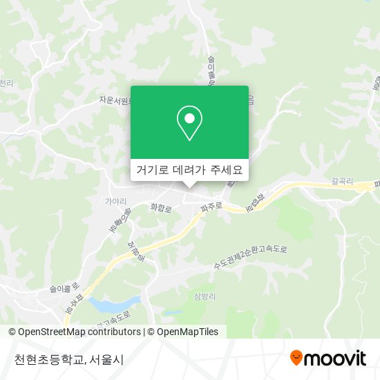 천현초등학교 지도