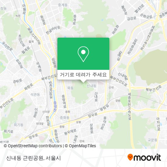 신내동 근린공원 지도