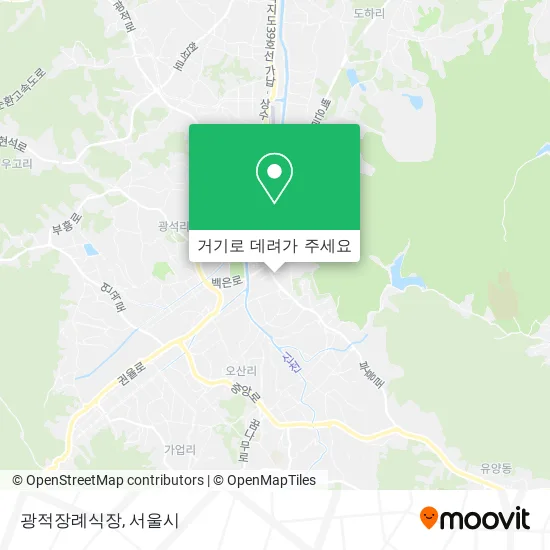 광적장례식장 지도
