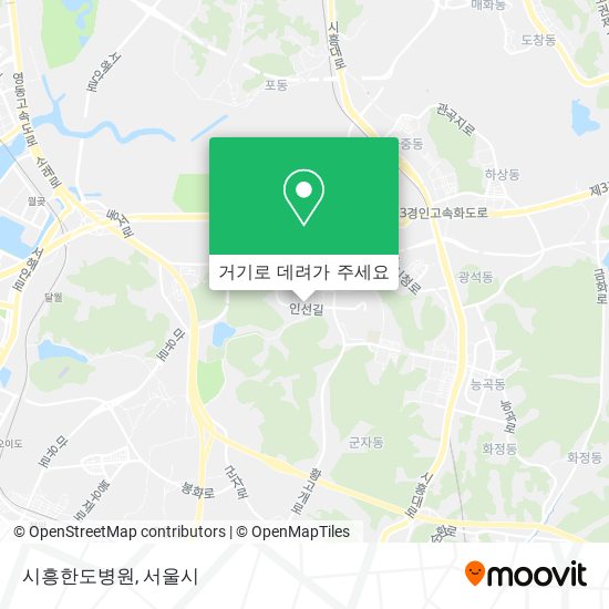 시흥한도병원 지도
